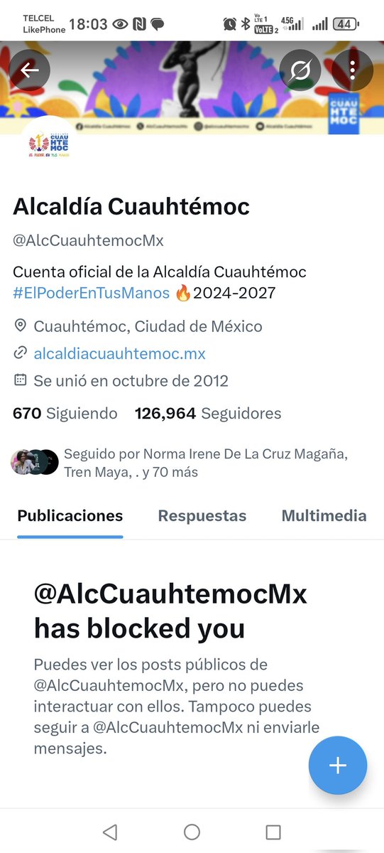 ¿Me puede bloquear una alcaldía?¡Aquí vivo!

<a href="/GobCDMX/">Gobierno de la Ciudad de México</a> 
<a href="/AristeguiOnline/">Aristegui Noticias</a> 
<a href="/julioastillero/">Julio Astillero</a> 
<a href="/SinEmbargoMX/">SinEmbargo</a> 
<a href="/lajornadaonline/">La Jornada</a>
<a href="/paezvarela/">AlejandroPáezVarela</a> 
<a href="/alvaro_delgado/">Alvaro Delgado Gómez</a>