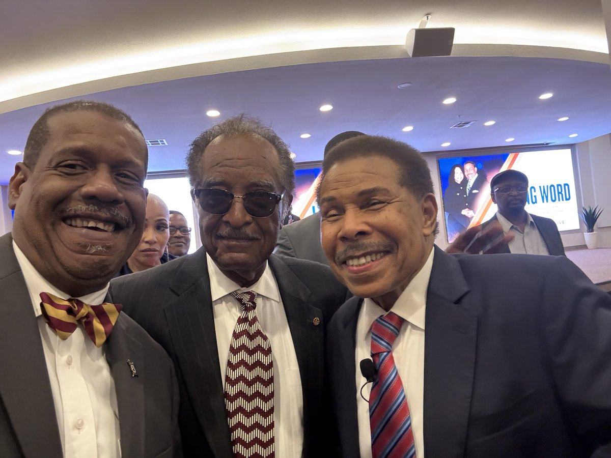 elect_jara's tweet photo. James A. R. Arrington , Dr. Roosevelt McCorvey, and Dr. Bill Winston at Living Word Christian Center in Tuskegee https://t.co/K0sM9JfzJi