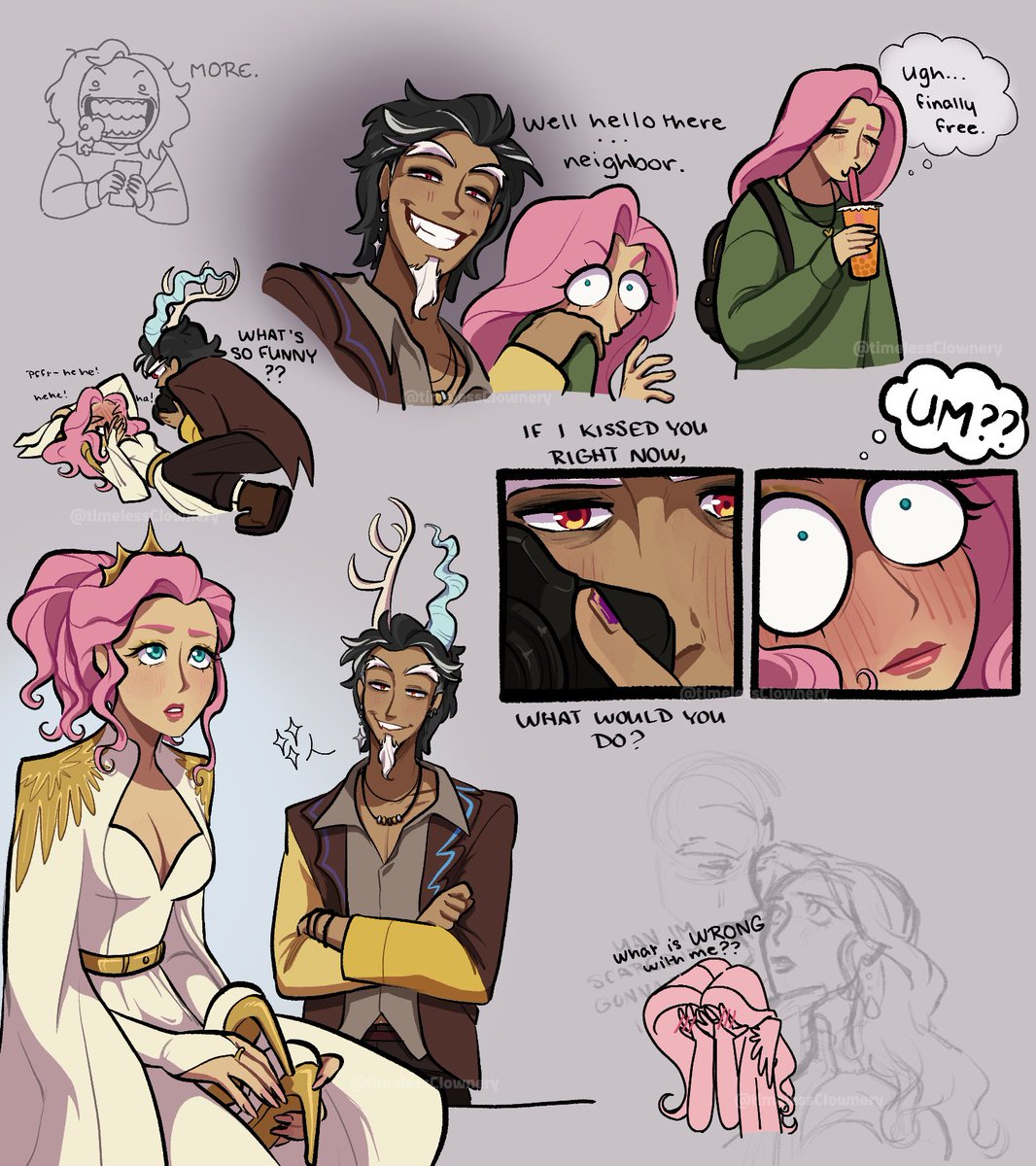 timelessClownry's tweet image. fanart.... for oomfs fanfic..... its so good.... (iykyk @DrSquee)

#mylittlepony #fluttercord