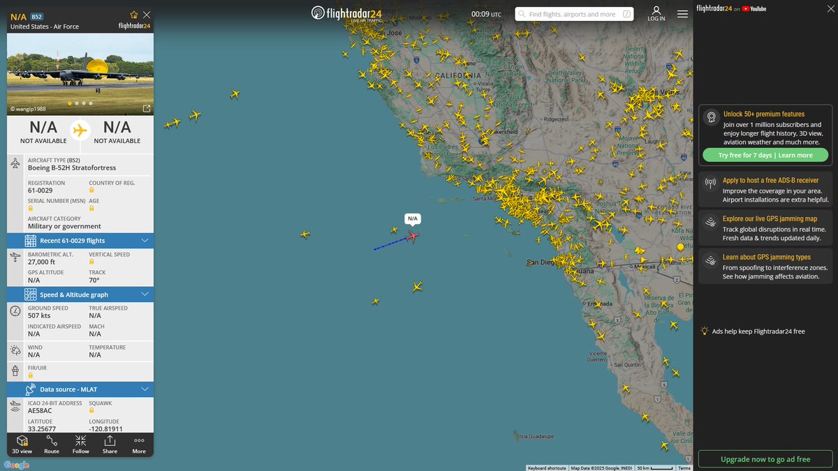 AIYeyENGDdJkjTr's tweet photo. Aug. 12, 2025
#JBPHH, Honolulu #Barksdale AFB, Louisiana
#NoCALLSIGN / #SCALP94 #AE58AC USAF B-52H Stratofortress https://t.co/vQy4aMADuN