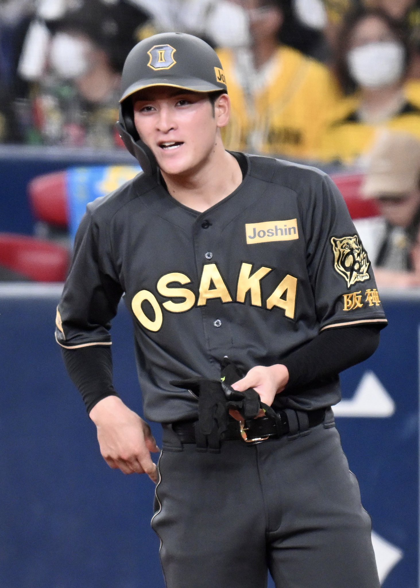 阪神タイガース　レプリカユニフォーム　ビジター　野口恭佑選手　Lサイズ 阪神タイガース 野口恭佑選手 レプリカユニフォーム ビジター L
