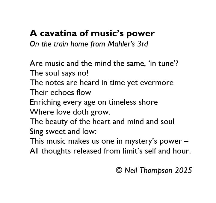 Two cavatinas in the August sunshine and world angst