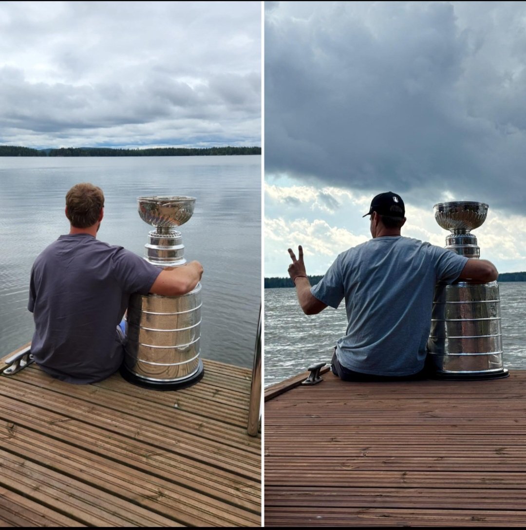 The captain required only one photo...very similar to last year, with one exception #StanleyCup @nhl
<a href="/HockeyHallFame/">Hockey Hall of Fame</a> <a href="/FlaPanthers/">Florida Panthers</a>