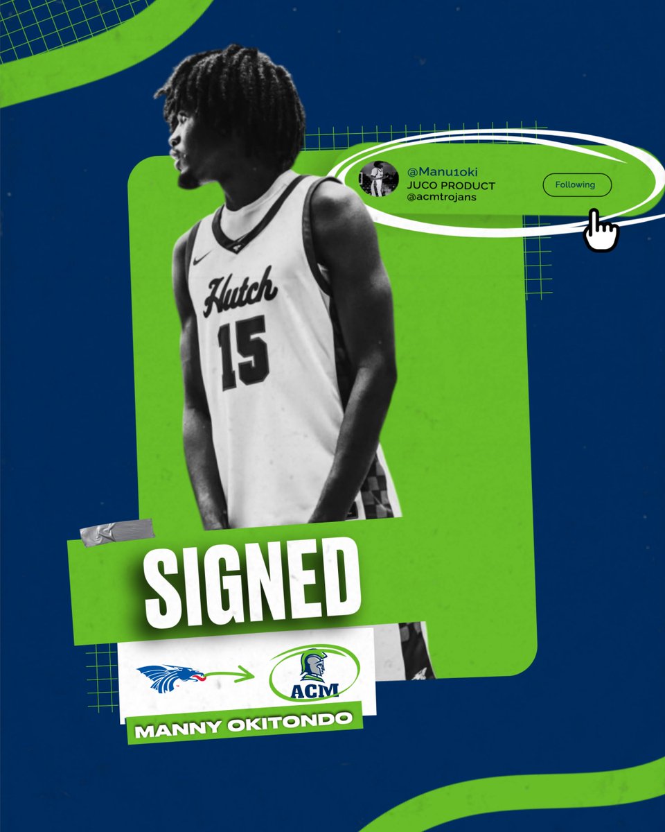 🏀 MAKE MANNY MOVES

Please join us in giving a warm Trojan welcome to Emmanuel 'Manny' Okitondo, who has officially committed to play men’s basketball at Allegany College of Maryland for the 2025–2026 season!

🔥 A versatile 6'8" wing from Upper Marlboro, Maryland, Manny is a