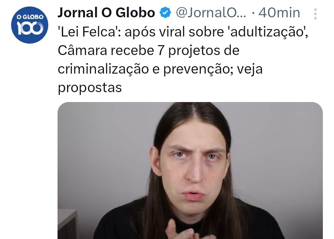 PedroRonchi2's tweet photo. Com um vídeo o Felca fez mais que todos os políticos de extrema direita juntos. https://t.co/znWg6PKxgN