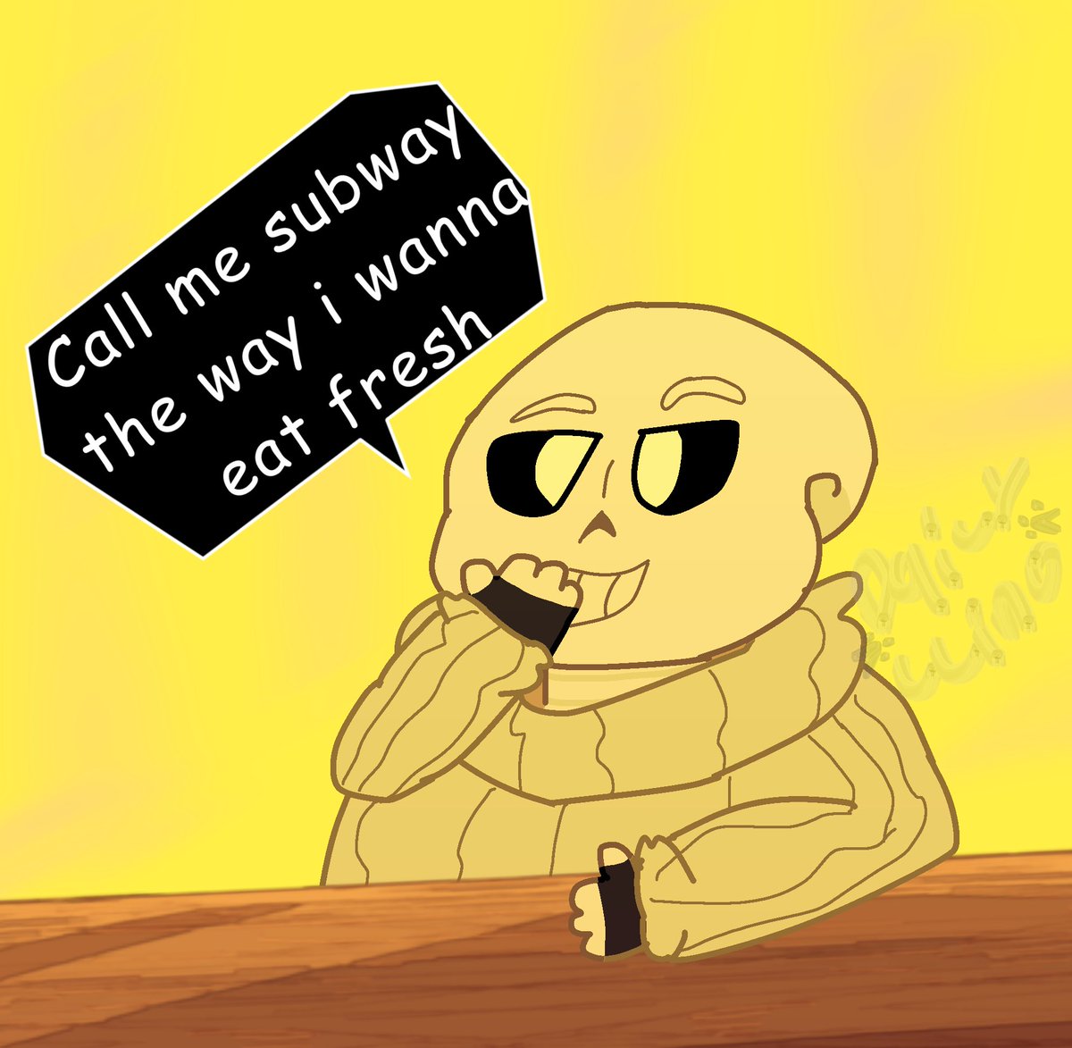 Day 103 Voids sake i forgot to post it i swear i had the art done! But I TOLD YALL YA WOULD SEE THIS AGAIN LMAOOOO freshccino my beloved if ever anyone wants to collab ima spam insane freshccino stuff just u watch /silly also gradients my beloved mwah mmmwah