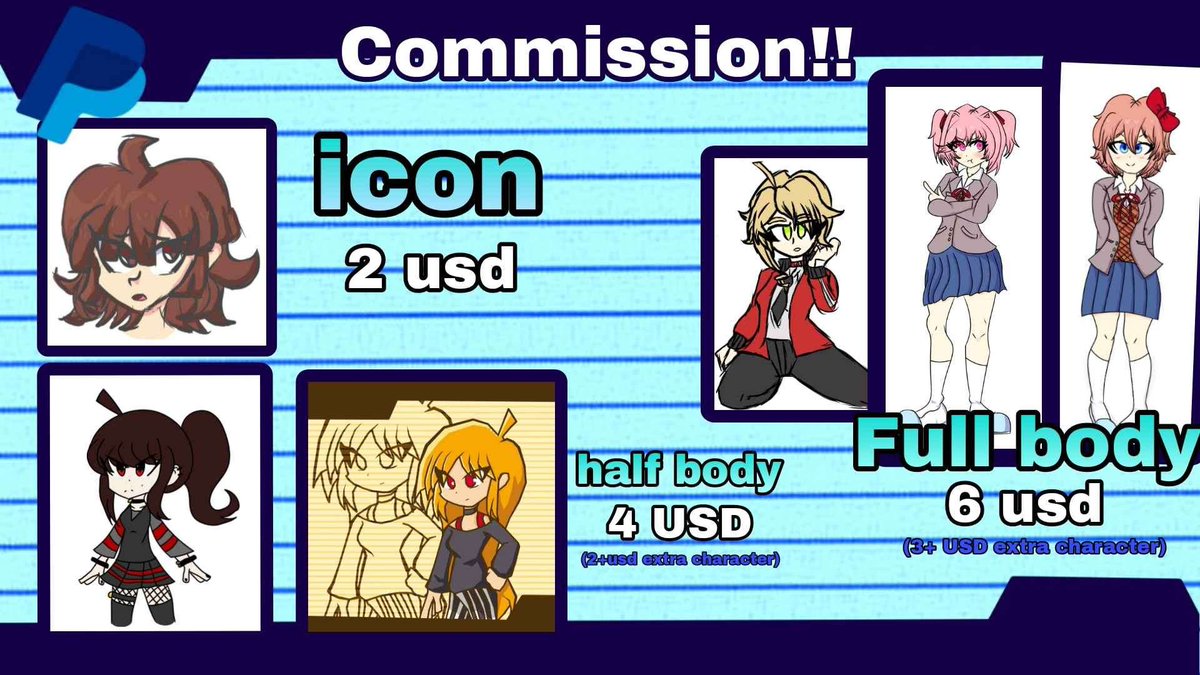 EMERGENCY COMISSIONS!!!

Hello guys, i'll be doing emergency comissions
you can contact me here or on my discord (link to the server on my bio) some asshole ran over my dog and i gotta buy a lot of stuff like medicines and pay all the veterinarian stuff, please share

thank you!