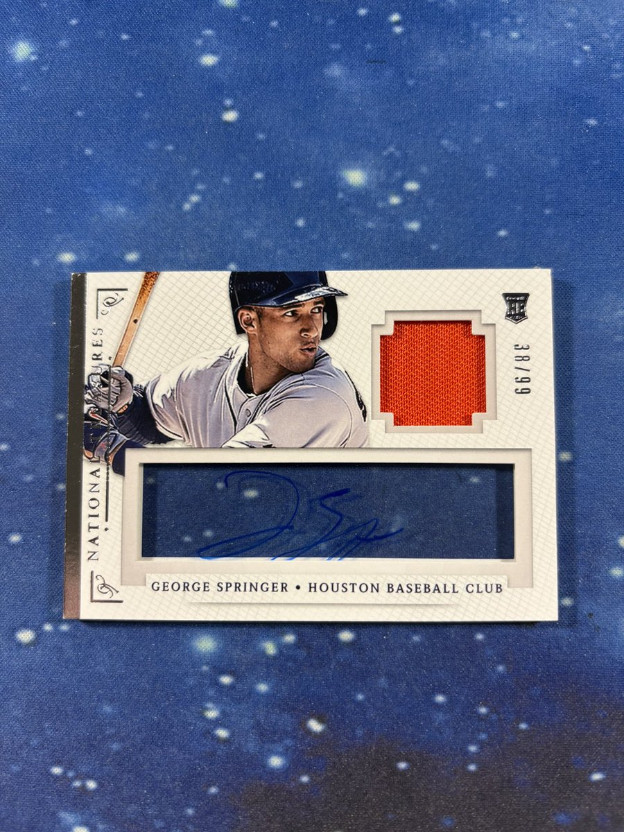 #StackEmUpSale

George Springer NT RPA /99! 

$18

Stacking through tonight!
See pinned tweet for info!