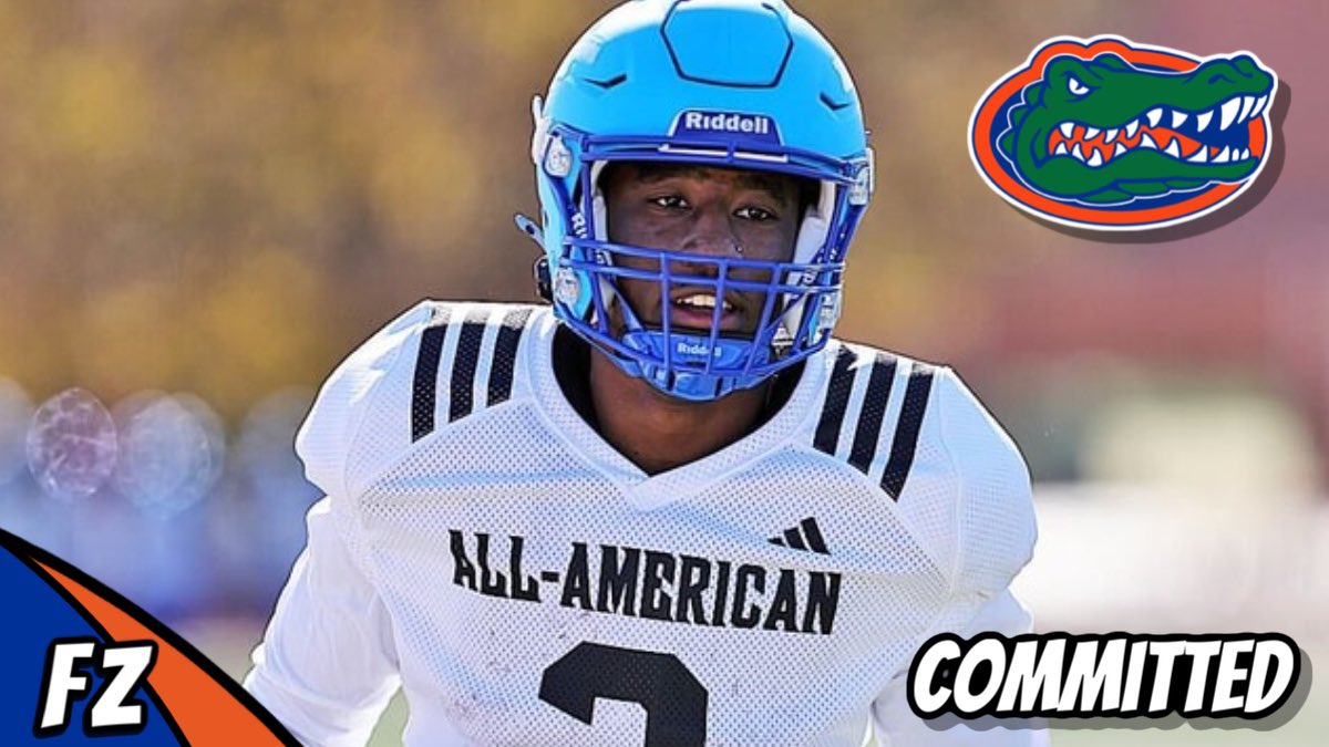 Florida_Zone's tweet photo. 2026 4⭐️WR Davian Groce has committed to the Florida Gators.
#O2AN6EANDBLUE https://t.co/fFNULFyDku