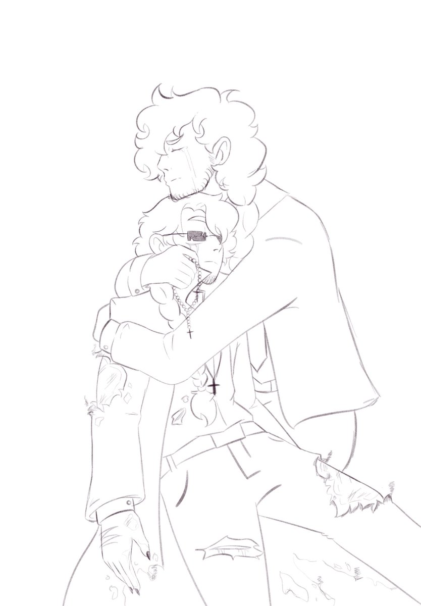 //Cowboy SMP Finale spoiler

Thanks for joining my silly art stream! We managed to finish and clean up the sketch of Ren and Sausage c:
