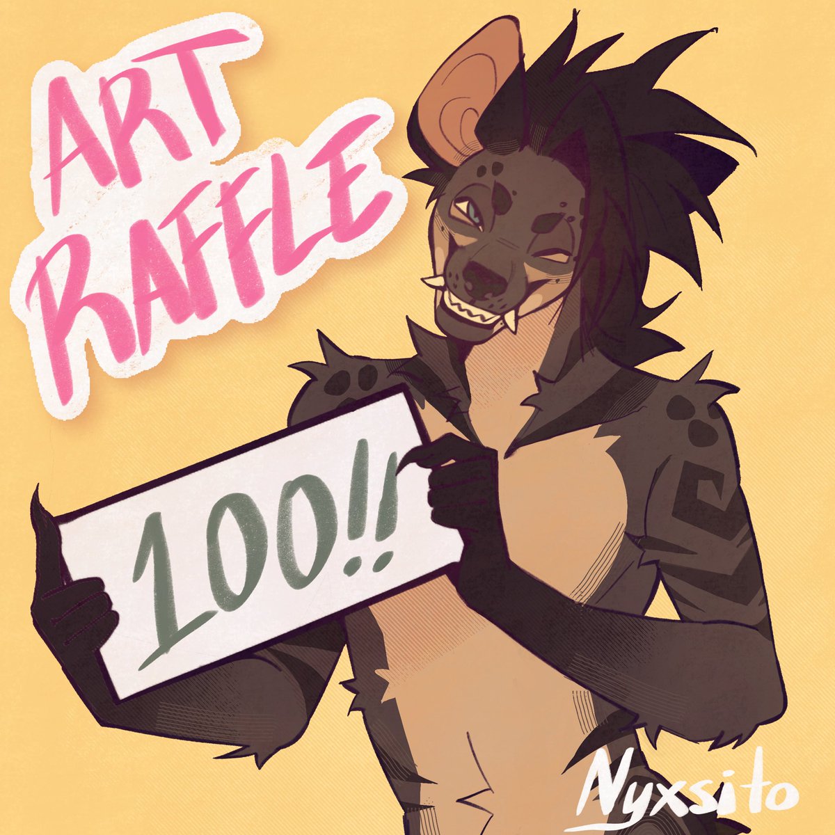 💥ART RAFFLE YAY💥
Will be picking 2 winners to celebrate the 100 followers!!
🥇1st place: Halfbody drawing
🥈2nd place: Bust up/Icon

-To enter:
Follow
Like and retweet 
Comment 

Ends on September 1st‼️ Good luck y’all 

#artraffle #furry