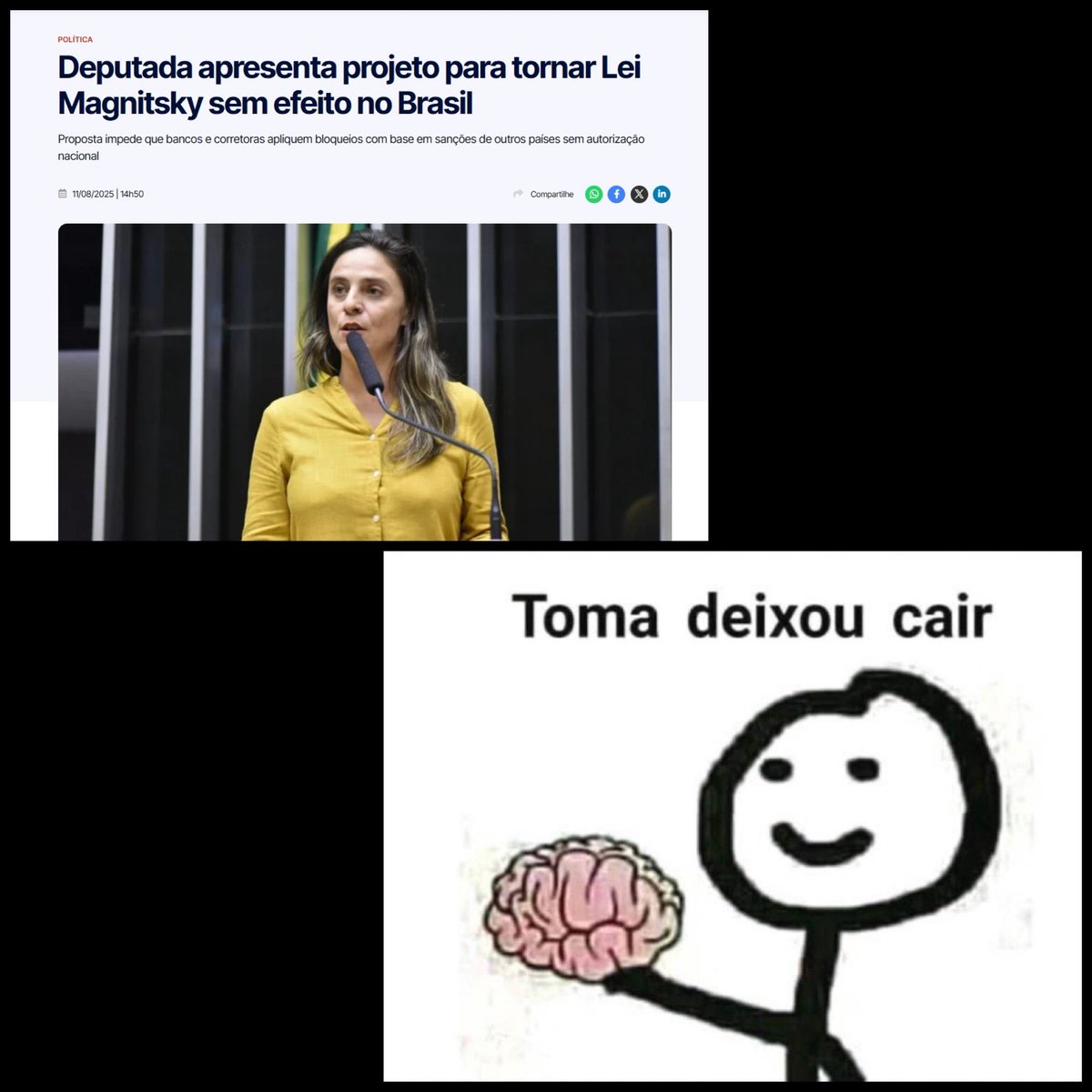 RoziSNews's tweet photo. O meme é inevitável 🤣🤣🤣 https://t.co/lPLazi5tvF