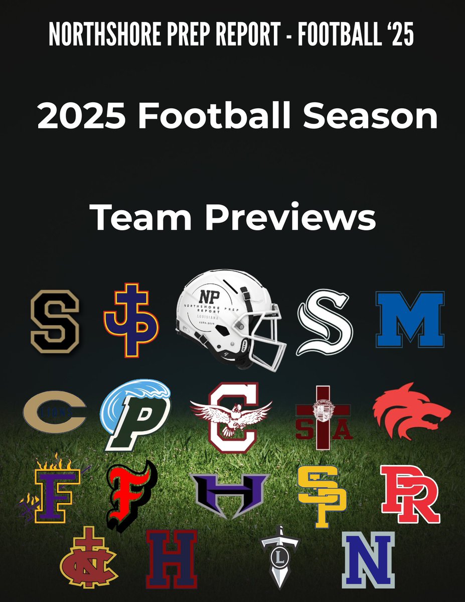 FOOTBALL 🏈🏈🏈

Do you want the entire guide of preseason team previews so far? You can download it free on our website! 

Just follow the link! 

northshoreprepreport.com/football

Coming up!
Hammond High School
Chalmette High School