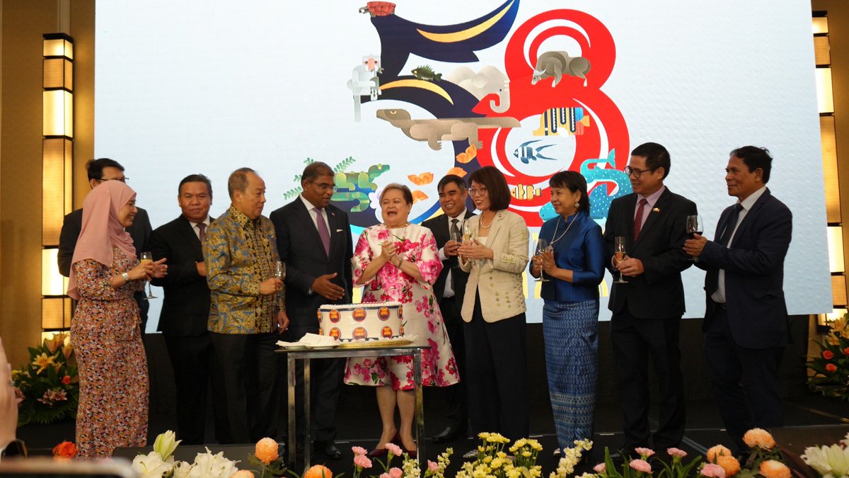 Ma. Theresa P. Lazaro (@useclazaro) on Twitter photo Happy 58th birthday, <a href="/ASEAN/">ASEAN</a>! A toast to peace, stability and prosperity in Southeast Asia; the realization of ASEAN’s Community Vision 2045; and
the successful back-to-back chairships by Malaysia and the Philippines. Happy 58th birthday, <a href="/ASEAN/">ASEAN</a>! A toast to peace, stability and prosperity in Southeast Asia; the realization of ASEAN’s Community Vision 2045; and
the successful back-to-back chairships by Malaysia and the Philippines.