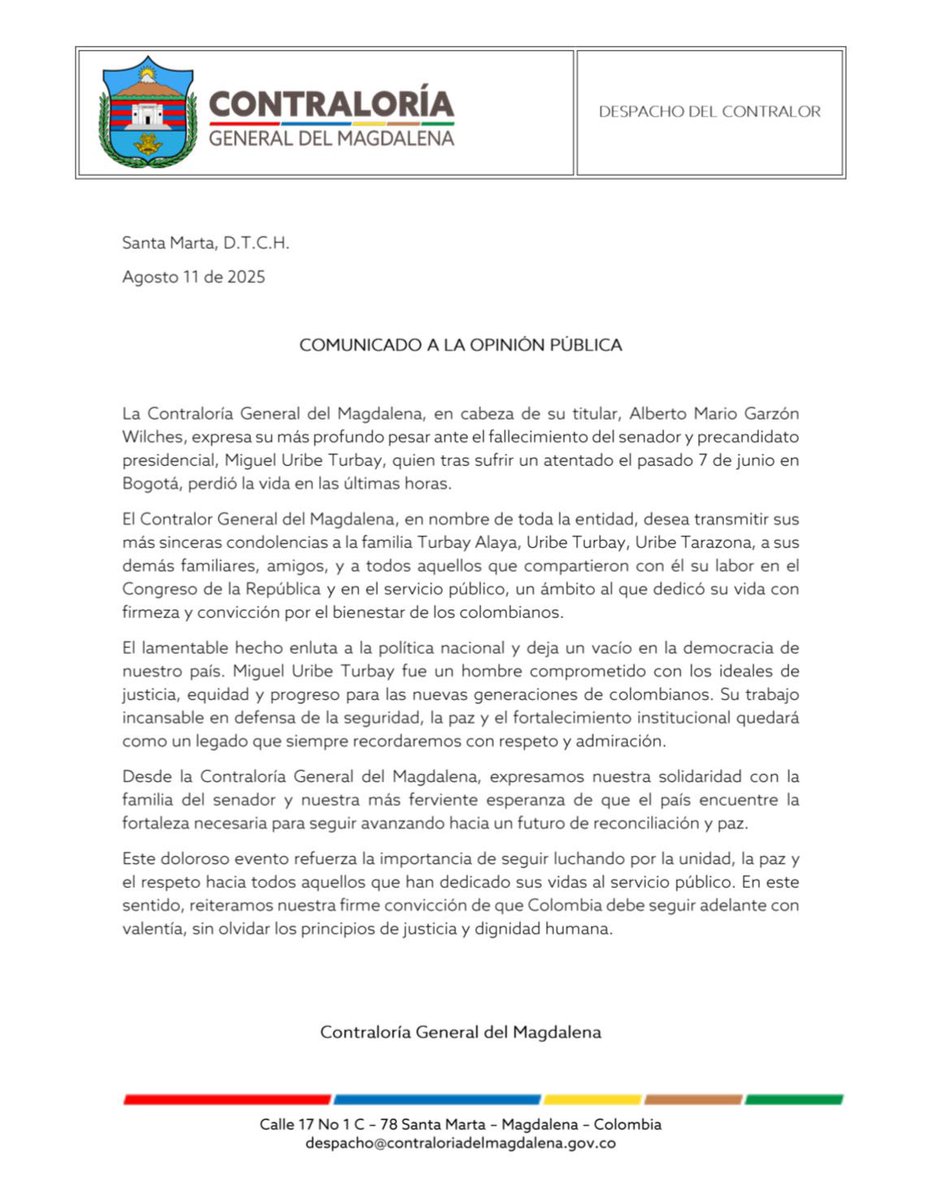 Alberto Mario Garzón Wilches tweet media