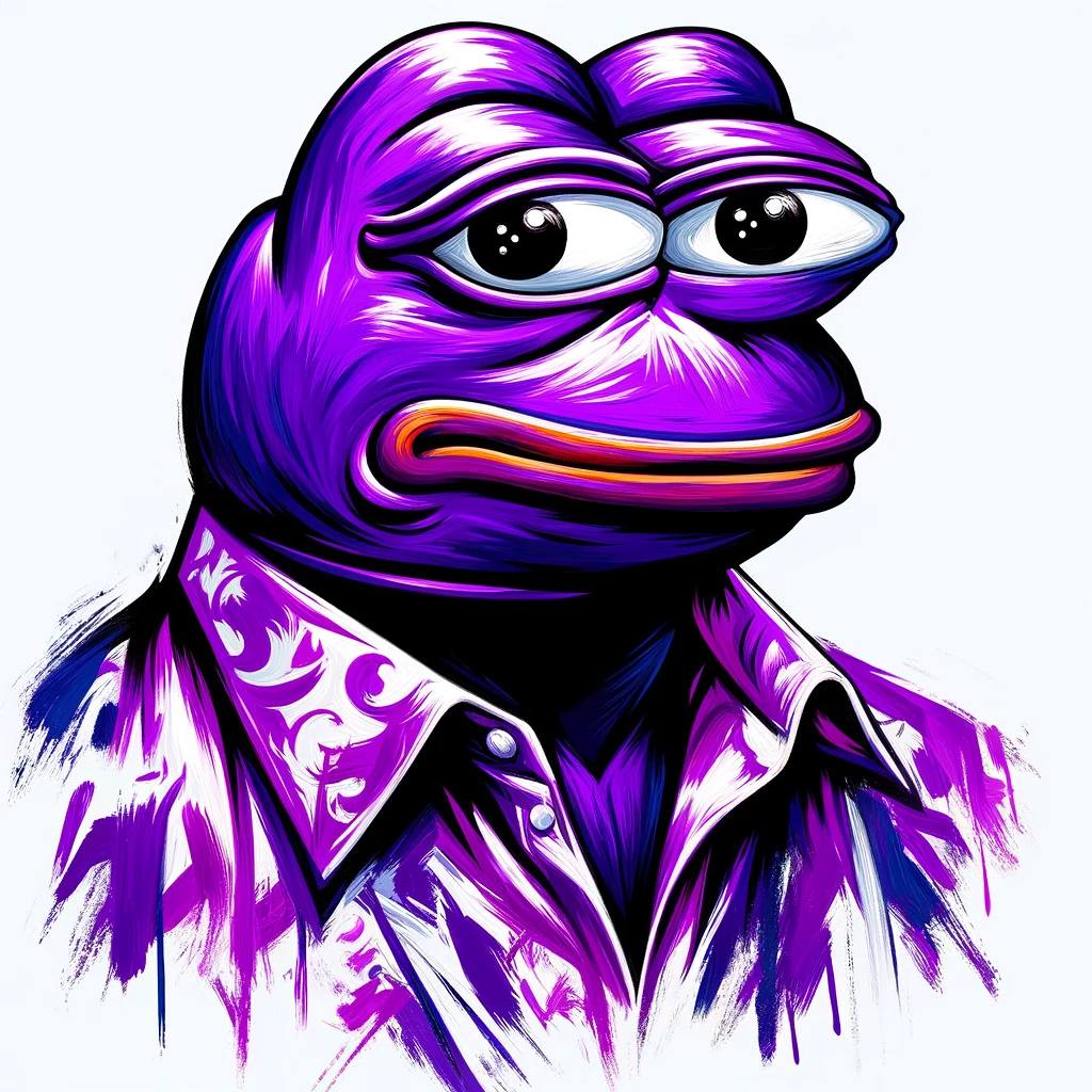 GrimSkunk88's tweet photo. @Arnold_purpe @BSCGemsAlert $PURPE art @purplepepes0l https://t.co/7aIA9hdyZn