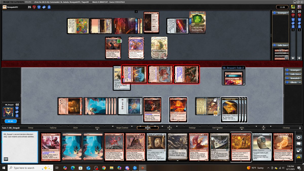 CommanderReplay's tweet image. If you think red is the weakest color in commander you are over complicating the gameplan. Put trample on malignus and watch people die. 

@BudgetCommander ;)