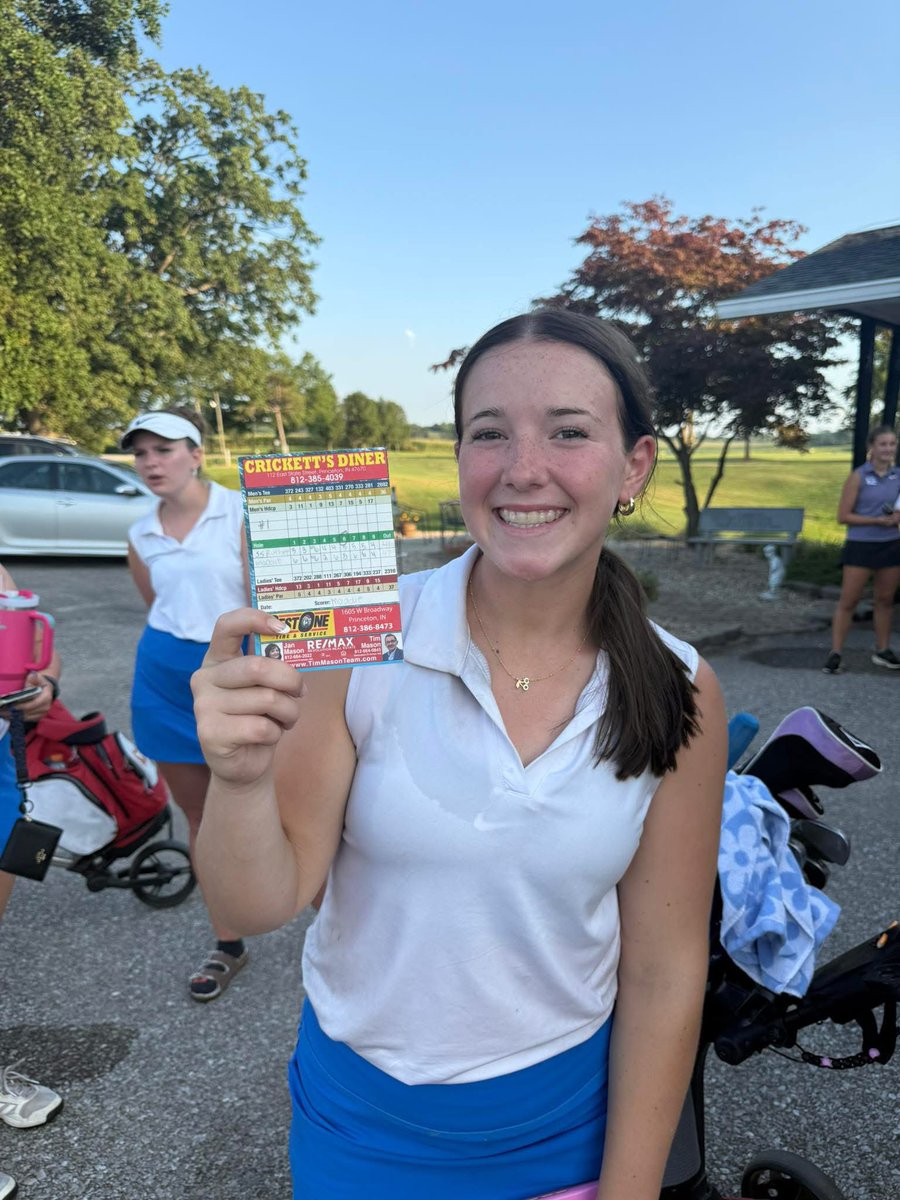 I shot 41 and was medalist in our match against Princeton. My lowest scoring match ever!