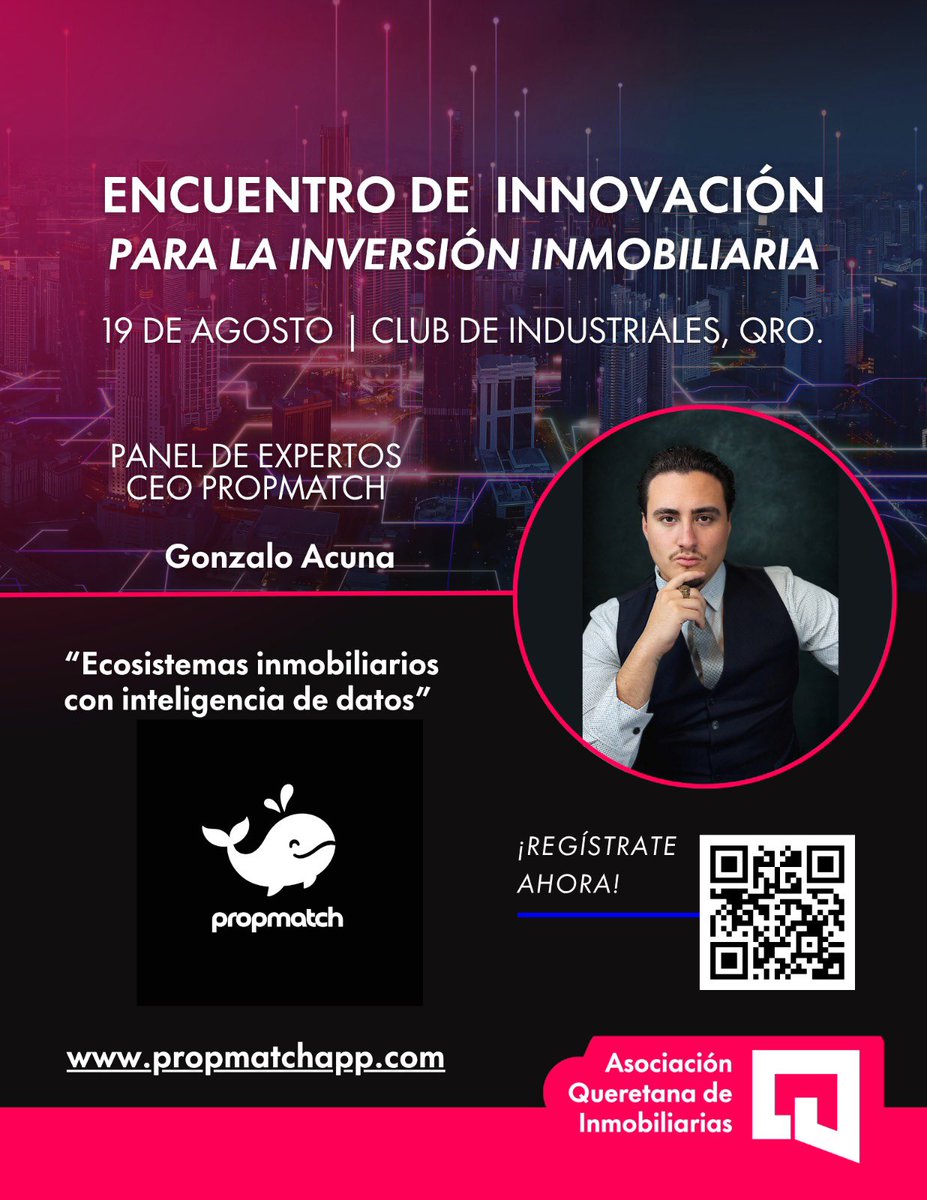Gonavacu's tweet image. La verdadera innovación y el futuro del sector inmobiliario. Propmatch explorará cómo democratizar la vivienda y aprovechar la IA para impulsar cambios significativos hoy.  #propmatch #PropTechInnovation #gonzaloacuna #proptech #FinTech #fintechlatam