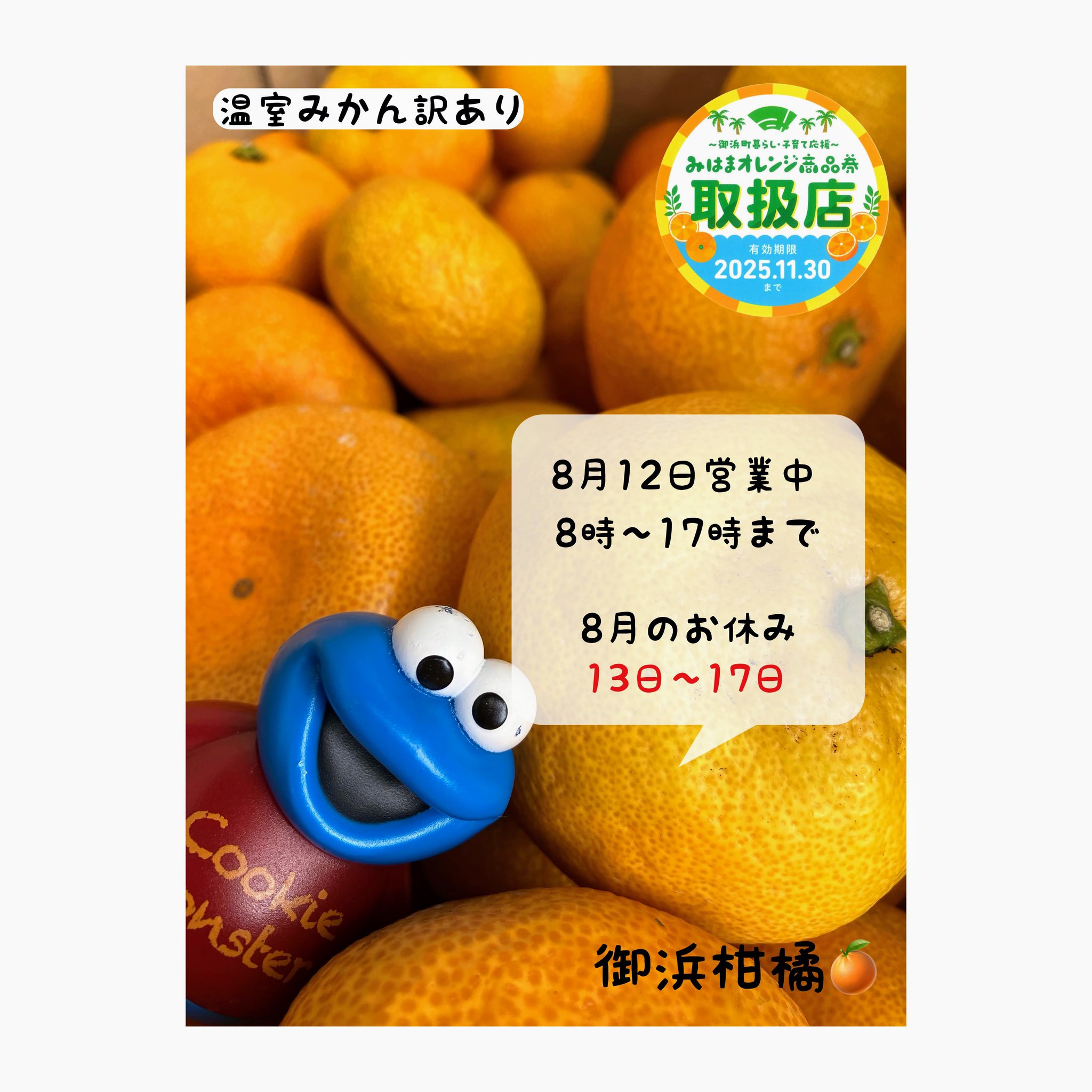 27日〜30日発送お休み○みかんページ こだわりみかん”の御浜柑橘 on X: 
