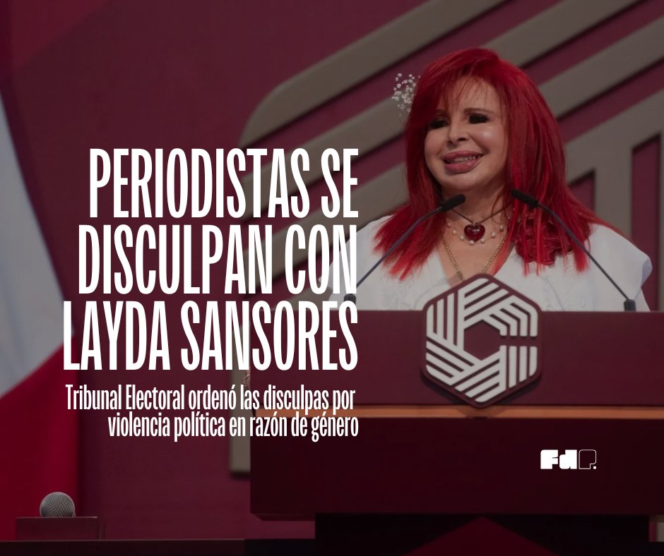 LaFabricaMX_'s tweet image. 🤬|Mientras la gobernadora vacaciona en Países Bajos, tres periodistas fueron obligados a disculparse públicamente con Layda Sansores. 

Integrantes del medio digital La Barra Noticias cumplieron este sábado con la resolución judicial.
fabricadeperiodismo.com/noticias/layda…