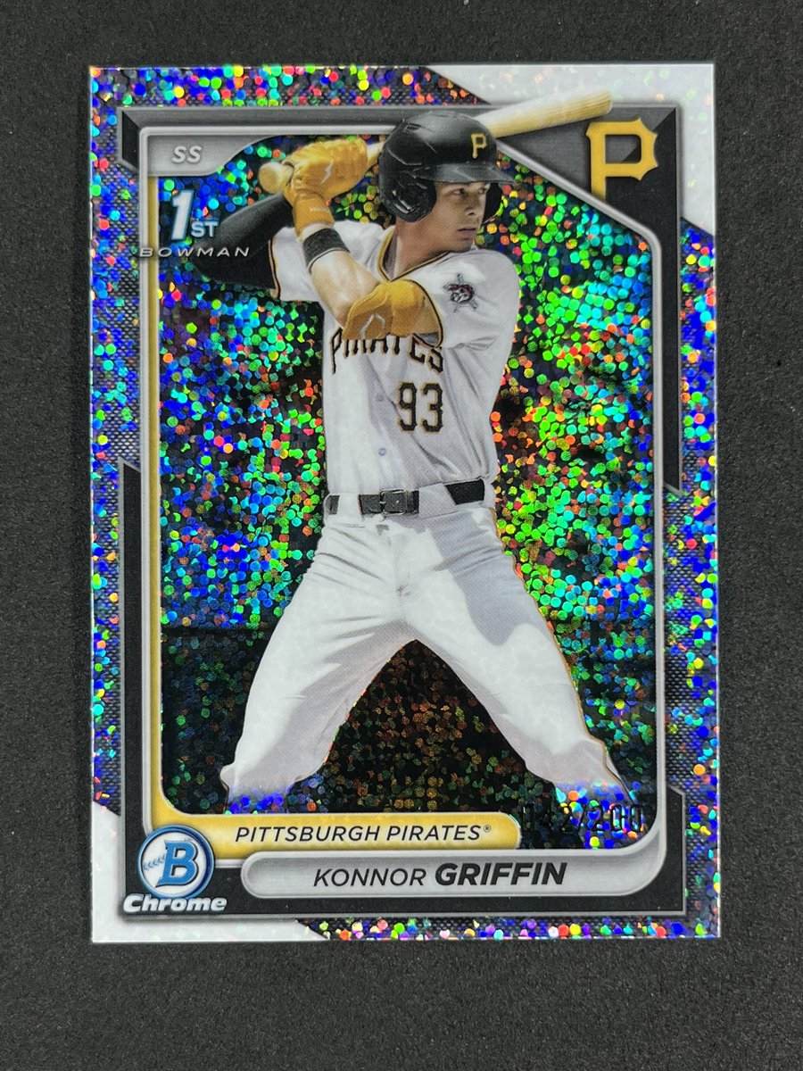August stack sale, day #1 - Claim using players last name or take. See pinned tweet for rules. #crcstack

Konnor Griffin 1st Bowman

Sapphire 1st - $60
Speckle /200 - $125