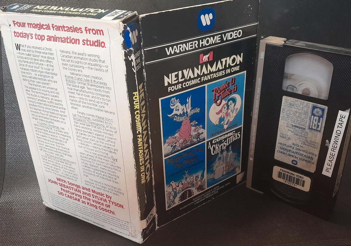 GregBruhl3's tweet image. NELVANAMATION '80 Original vhs WARNER HOME VIDEO Big Box Gatefold VOL 1 Rare 
#Nelvana 
1