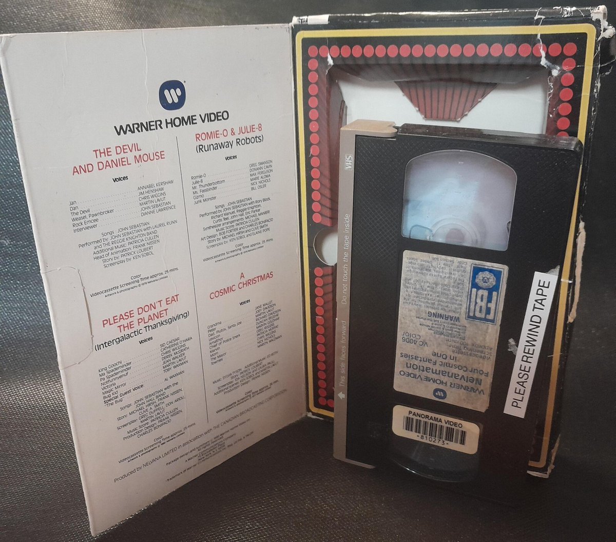GregBruhl3's tweet image. NELVANAMATION '80 Original vhs WARNER HOME VIDEO Big Box Gatefold VOL 1 Rare 
#Nelvana 
1