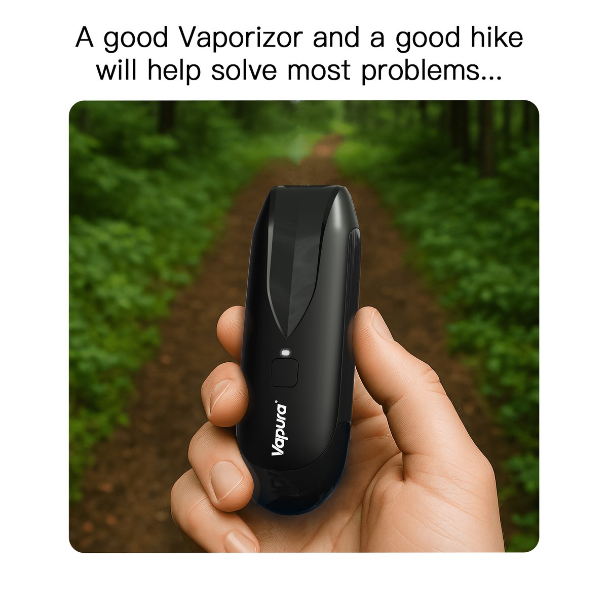 ispure_official's tweet image. Pocket-sized. Adventure-ready. 🌿💨
From hikes to hangouts, #Vapura goes wherever you go — smooth vapor, zero hassle.
Where’s your first stop? 🚶‍♀️✨

#ISPURE #Vapura #PortableVape #OnTheGo