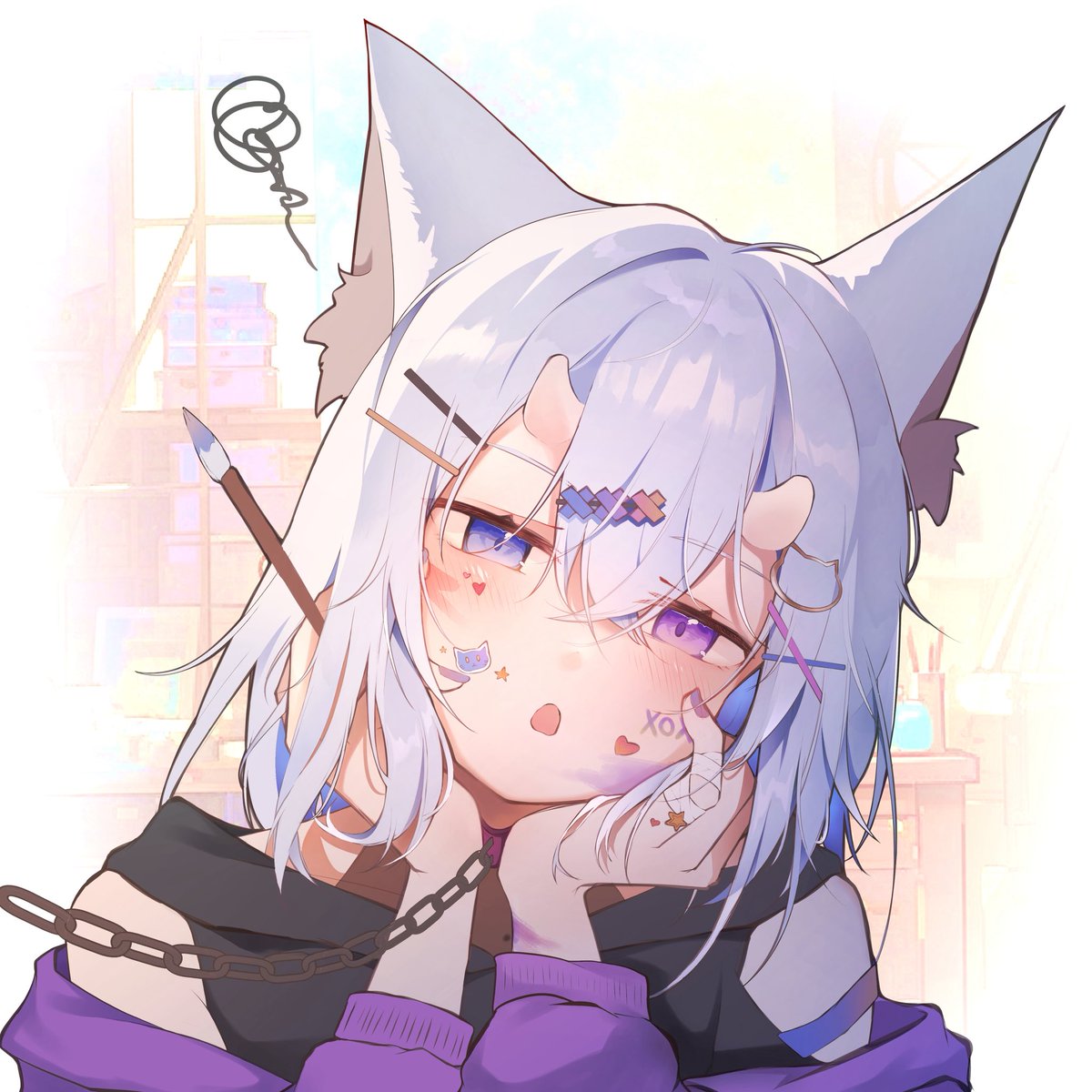 4Os0_'s tweet photo. @minkomi__n え！描いてくれるの？凄く嬉しい！！
今のアイコンの子がうちの子だよ！！

キャラクターの設定画とかあったら良かったんだけど…ないから自分で描いたやつ載せとくね！服装とか髪飾りは特に決まってないから、可愛ければ何でもOK！！ https://t.co/cIOecGe62h