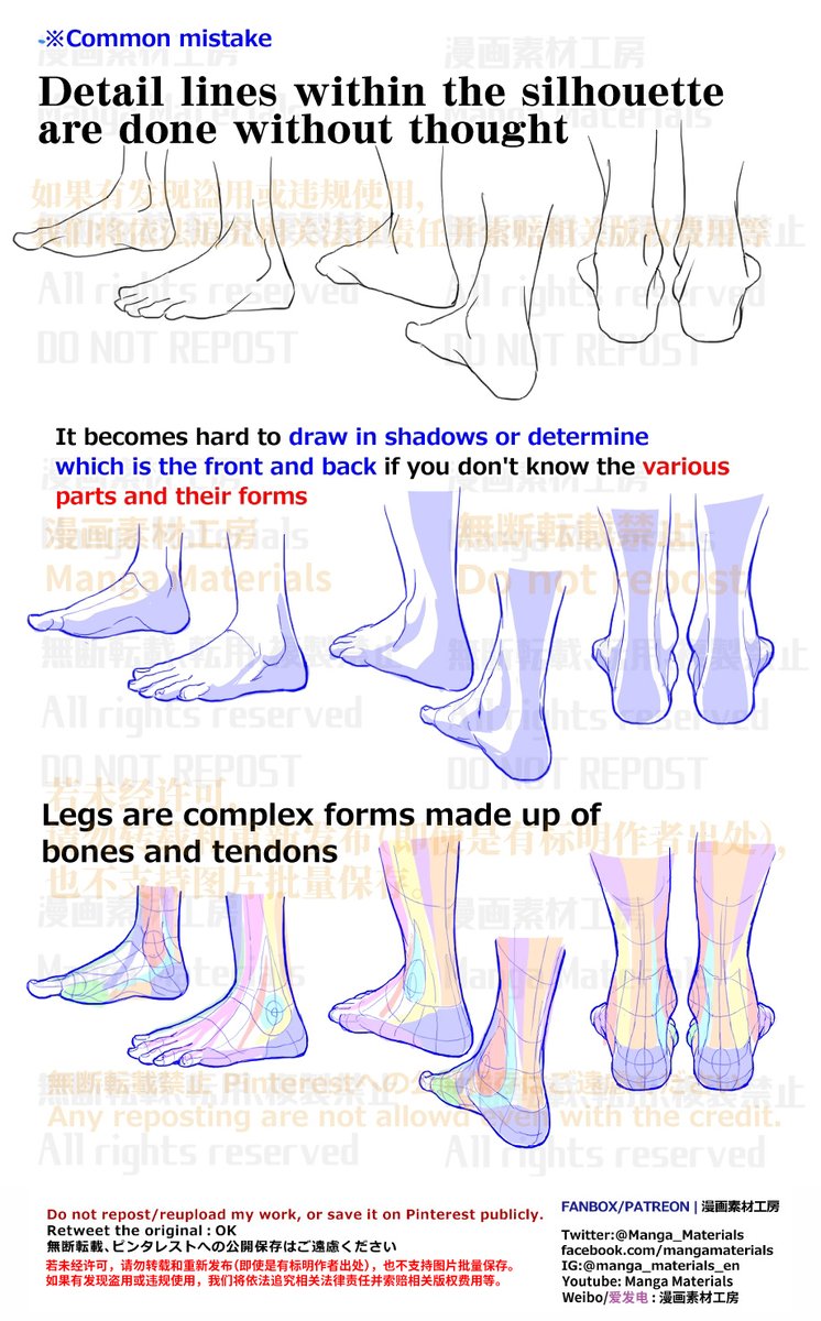 MangaMaterials2's tweet photo. PERSONAL NOTE: Complex Contours of the Foot

Movement of the Ankle
Patreon
https://t.co/bTNQmdYrXs
FANBOX
https://t.co/QSmq4LEs9E

Foot: Summary of the common mistake and the correcting method
Patreon
https://t.co/kymrEkVFYq
FANBOX
https://t.co/Bf5x7GC1DO https://t.co/WcAxZw2uk2