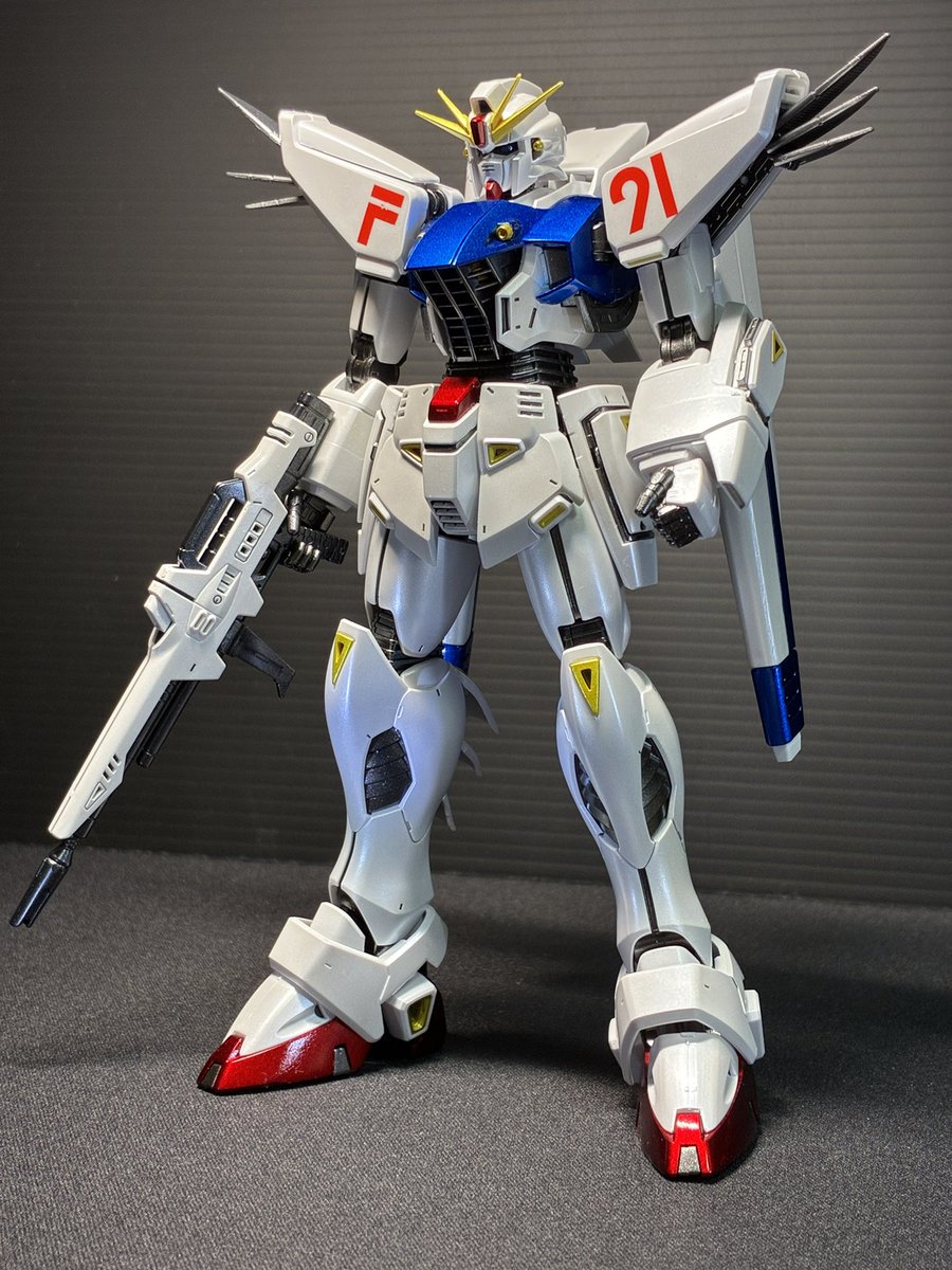 kyo54514030's tweet photo. MG F91 完成です！

#ガン��ラ
#ガンプラ好きと繋がりたい https://t.co/vHF8qfSWaw