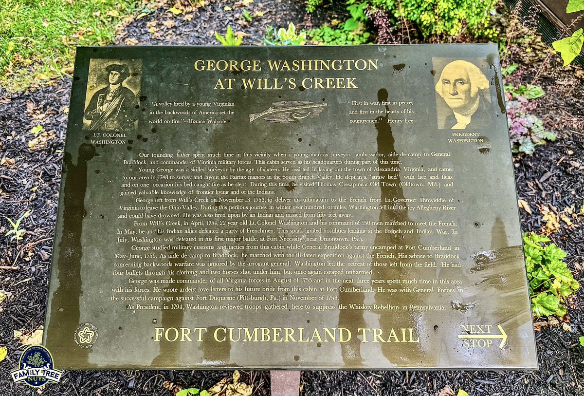 FamilyTreeNuts1's tweet photo. 🇬🇧 George Washington at Fort Cumberland, Cumberland, Maryland

#georgewashington #fortcumberland #frenchandindianwar #history #Ancestry #genealogy #AmericanHistory #ushistory #FamilyTreeNuts https://t.co/JYeZYtmAfF