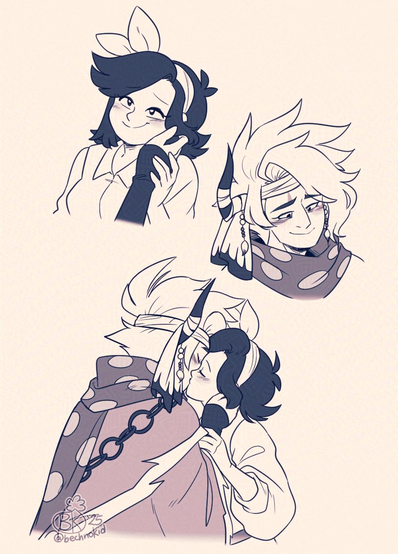 bechyume's tweet photo. [OC x Canon] ❤️🎭⚔️💛 https://t.co/m0NERcX1Hv