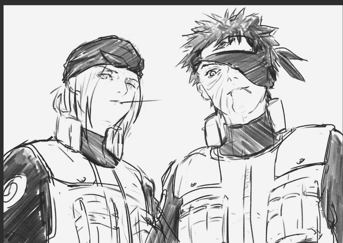roufan7777's tweet photo. ゲンマ&amp;上忍オビト https://t.co/ELnWGsLTYd