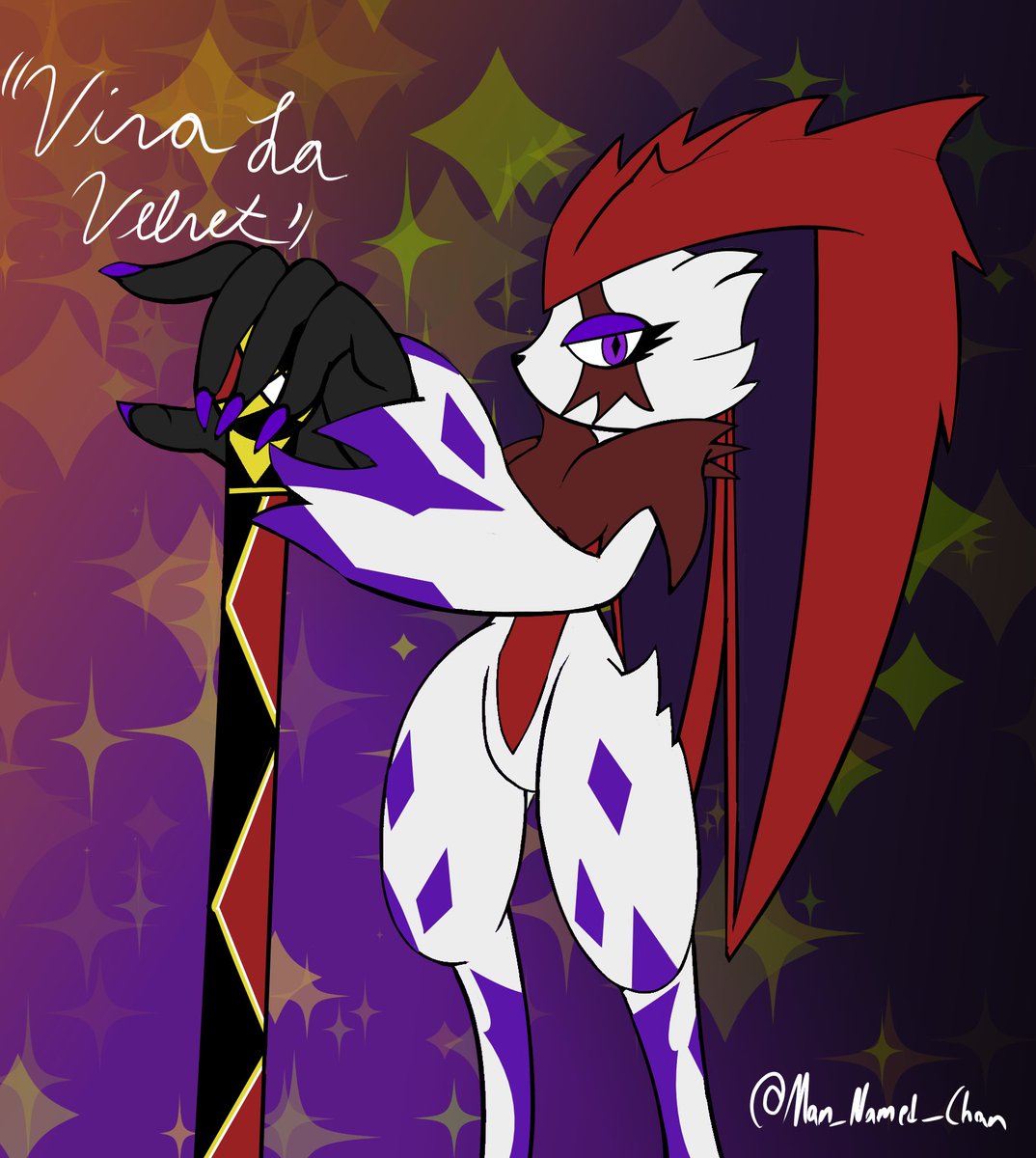 "Viva La Velvet"
New Divinity render since my victini is liked by quite a few people.
But it doesn't stop here, I'm making an alternate art!
Be prepared for *hopefully* next week :)