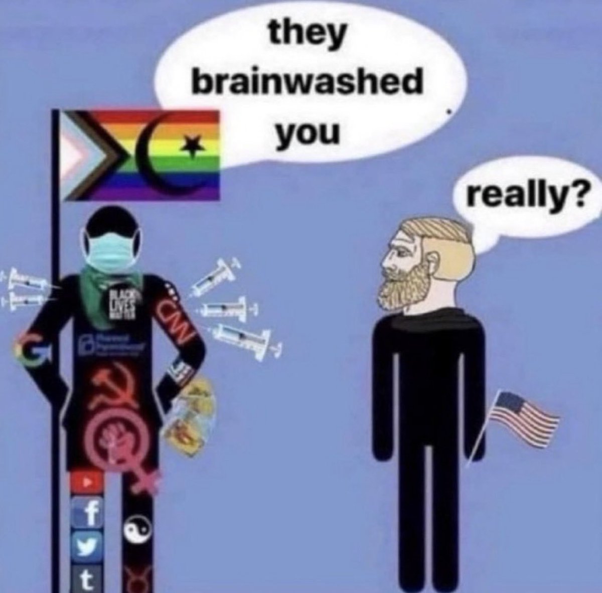 SailrThe's tweet photo. @D_R_Berger @RealJessica05 "You're in a cult." Though this doesn't even come close to describing the insanity of the left anymore. https://t.co/aRmFjf70tR