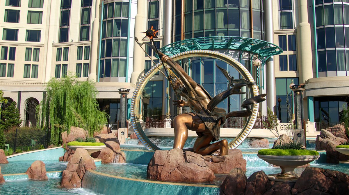 Apollo at Helios Grand Hotel just after sunrise.