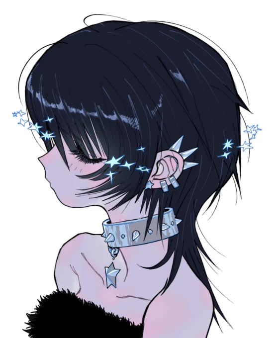 #3連休はフォロワーが増えるらしい キラメキを纏ったダウナーな女の子を描きます.
