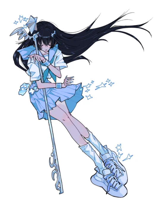 #3連休はフォロワーが増えるらしい キラメキを纏ったダウナーな女の子を描きます.