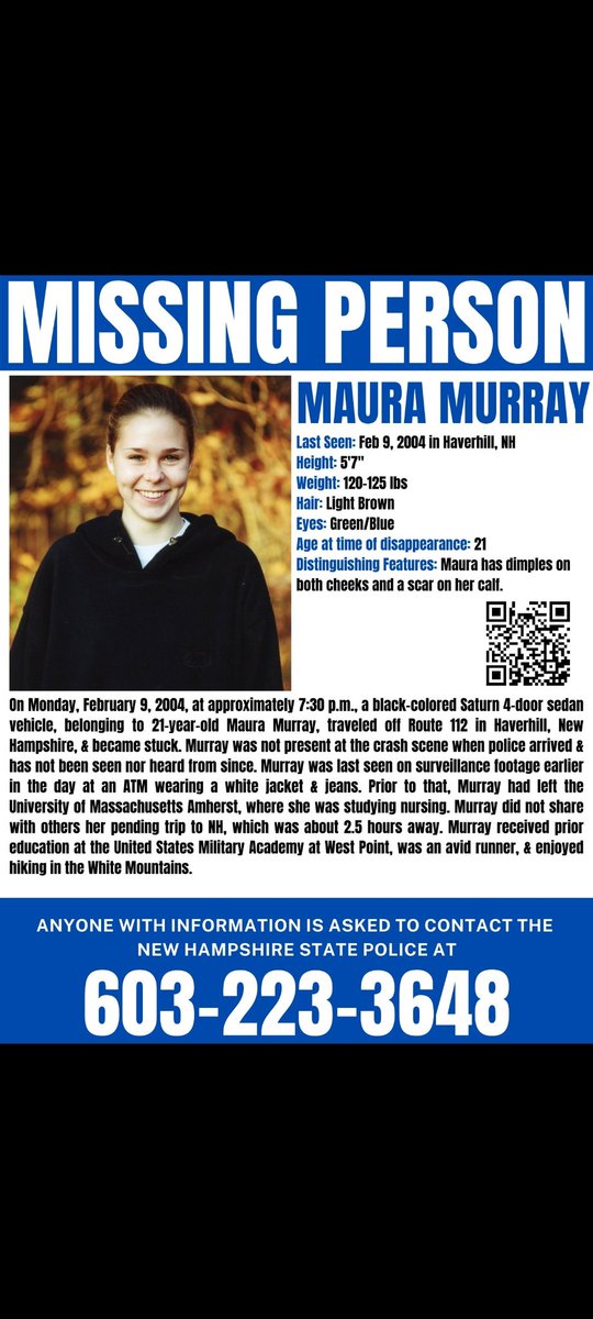 TheMissingclub's tweet photo. Hey it's Missing Poster Monday!
📢📢📢📢
Please share a missing person poster today! And include, #missingpostermonday
In your post! 🫶
#FindMauraMurray
#missingpostermonday https://t.co/4QibmdvliP