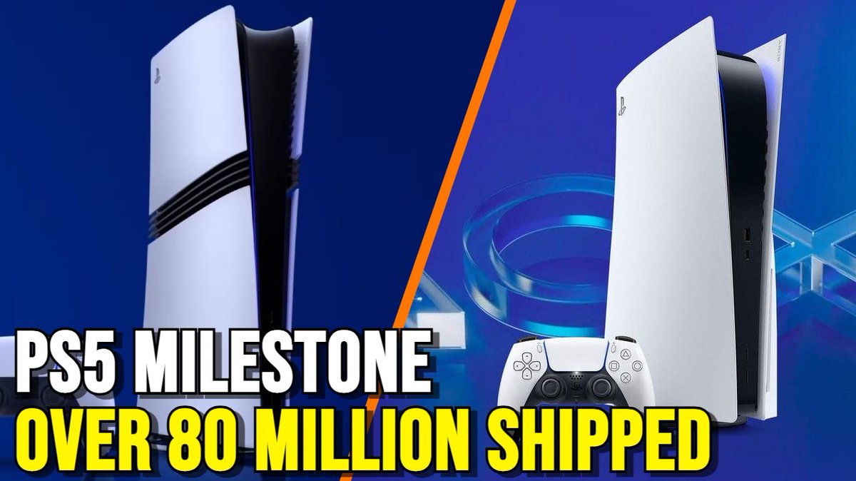 Sony announced shipment figures for the PS5 have surpassed 80 million units.

youtube.com/watch?v=SeFJom…
