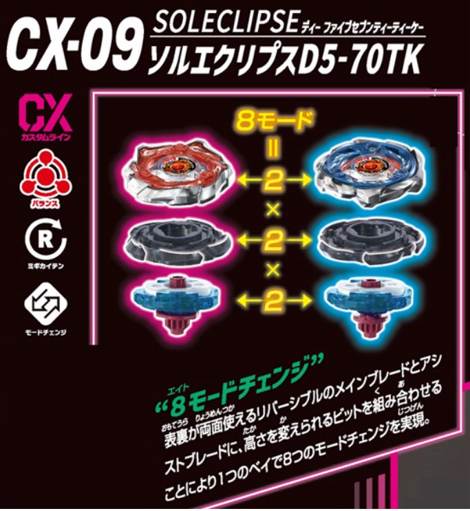 新商品データ解禁‼️】 CX-09 ソルエクリプスD5-70TK 最大の特徴は “8