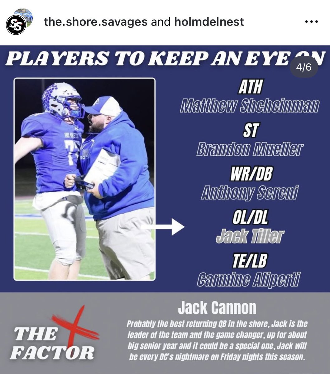 There are big expectations for other rising stars - Sophomore sensation who had a major impact as a freshman <a href="/A_Serini25/">Anthony Serini</a>, Junior <a href="/MScheinman/">matt scheinman</a>, and seniors <a href="/mueller31778/">Brandon Mueller</a>, TE <a href="/AlipertiJr/">Carmine Jr Aliperti</a>, and Lineman <a href="/JackTiller41603/">Jack Tiller</a>