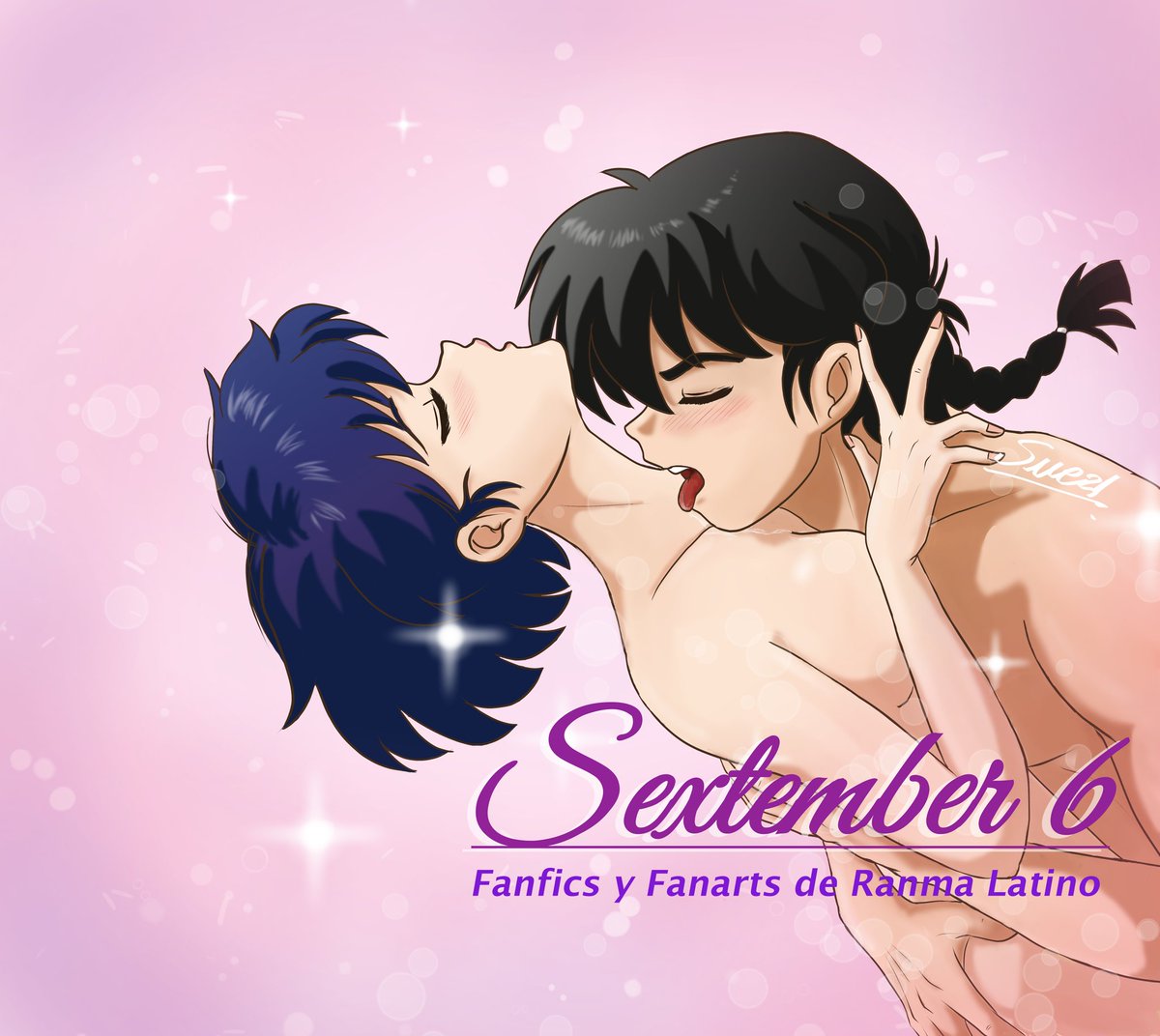sue21fanarts's tweet photo. Este año tuve el honor de ilustrar el fanart insignia para #Sextember6
Gracias @FyFRanmaLatino, son las mejores 💖
Recuerden participar en esta increíble y candente dinámica 🍋🔥🔥🔥
#らんま #Ranma #RanmaFanart #RanmaFanfic #rankane #RanmaxAkane #FYFRL https://t.co/WdJmHjHUgS