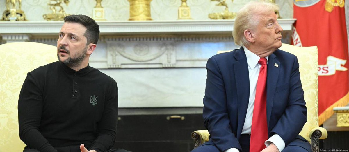 Последние заявления Трампа о Зеленском не сулят ничего хорошего, - Sky News
Президент США снова идеализирует Путина, и происходит это накануне саммита на Аляске.
Создаётся ощущение, будто мы снова возвращаемся в точку, где Трамп «принижает» украинского лидера, полагает Sky News