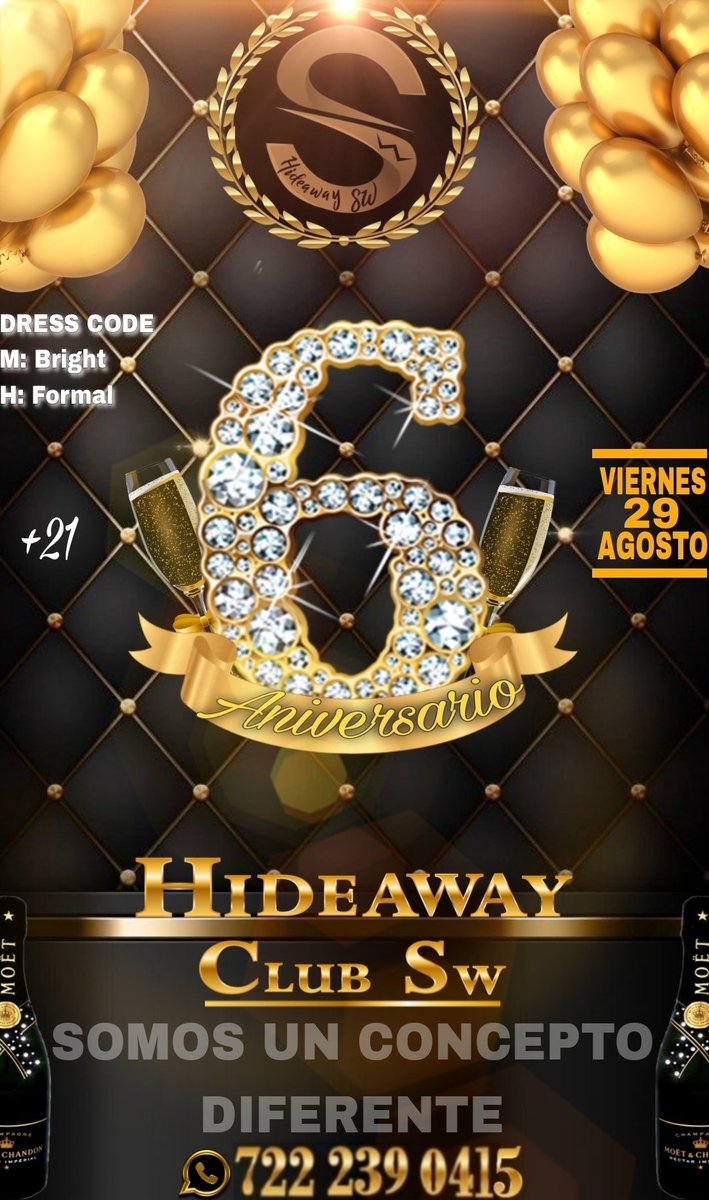 Club69Swinger's tweet photo. ‼️EL MEJOR EVENTO DEL AÑO‼️
      😈 VIERNES 29 AGOSTO 😈 

La mejor fiesta swinger de toda la zona centro del Estado de México, siendo un concepto diferente.

❤️‍🔥😈🔥🔸️𝐀𝐧𝐢𝐯𝐞𝐫𝐬𝐚𝐫𝐢𝐨 𝐇𝐢𝐝𝐞𝐚𝐰𝐚𝐲 𝐂𝐥𝐮𝐛 𝐒𝐰🔸️❤️‍🔥😈🔥
@HideawayClubSw 
@ClubSwHideaway https://t.co/dzcVdmuKQr