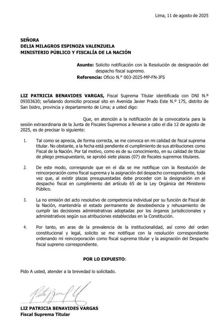 La cita de la doctora PB a la JFS, no justifica el rehusamiento de cumplir lo resuelto por la JNJ y haber desobedecido a la autoridad.

#patriciabenavides #JNJ #congresodelarepublica