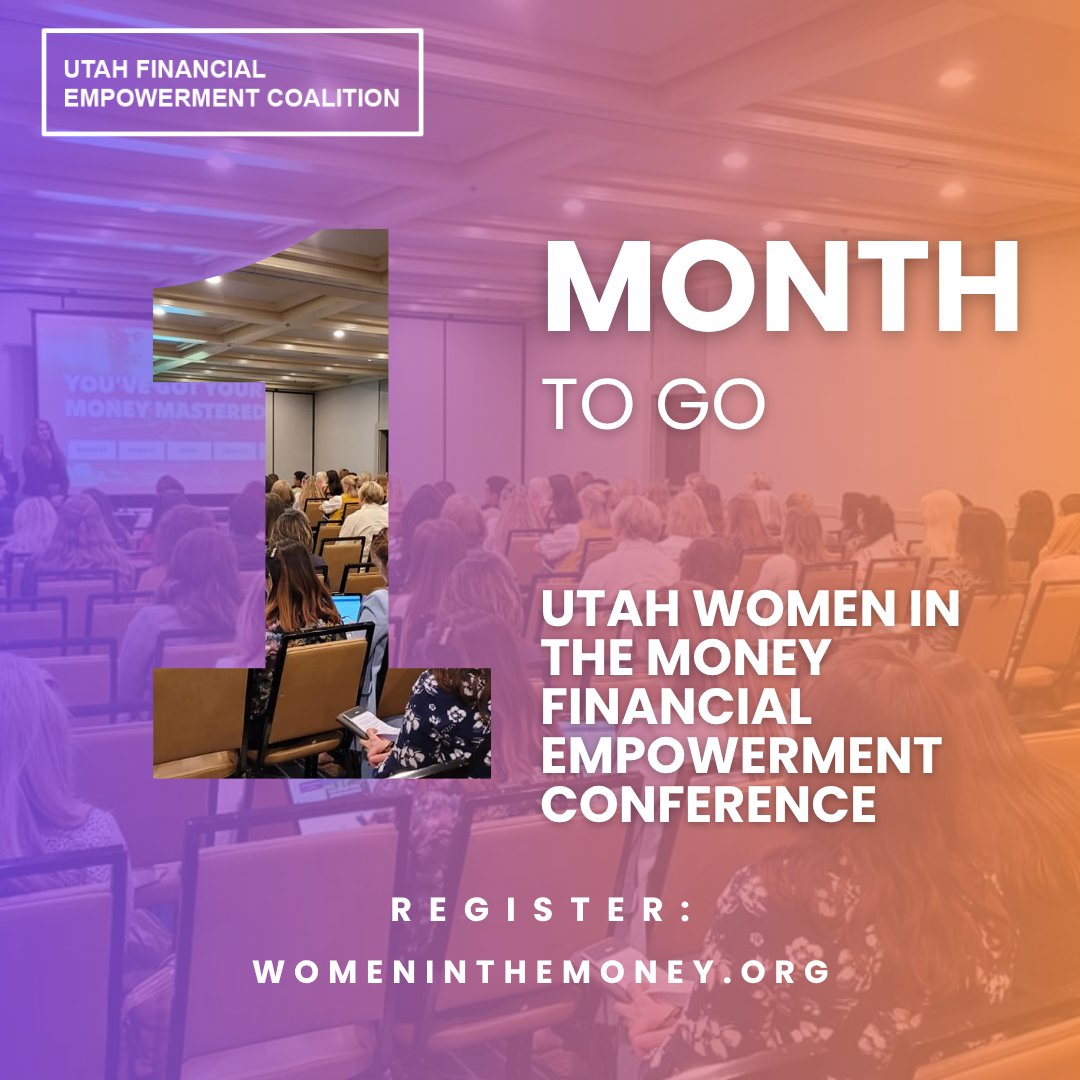 📅 Just 30 Days Left!
Who’s your conference buddy? Tag them below 👇 and make plans to join us at Women in the Money for two days of game-changing financial tips, inspiring speakers, and connections that could change your future.

✨ September 11–12 | Salt Lake City + Online
🎟