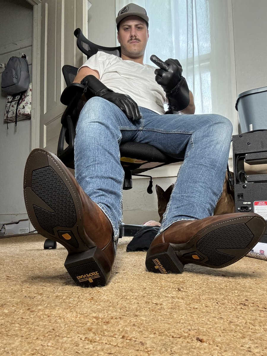 I prefer my boots to be licked spotless.  Understand?